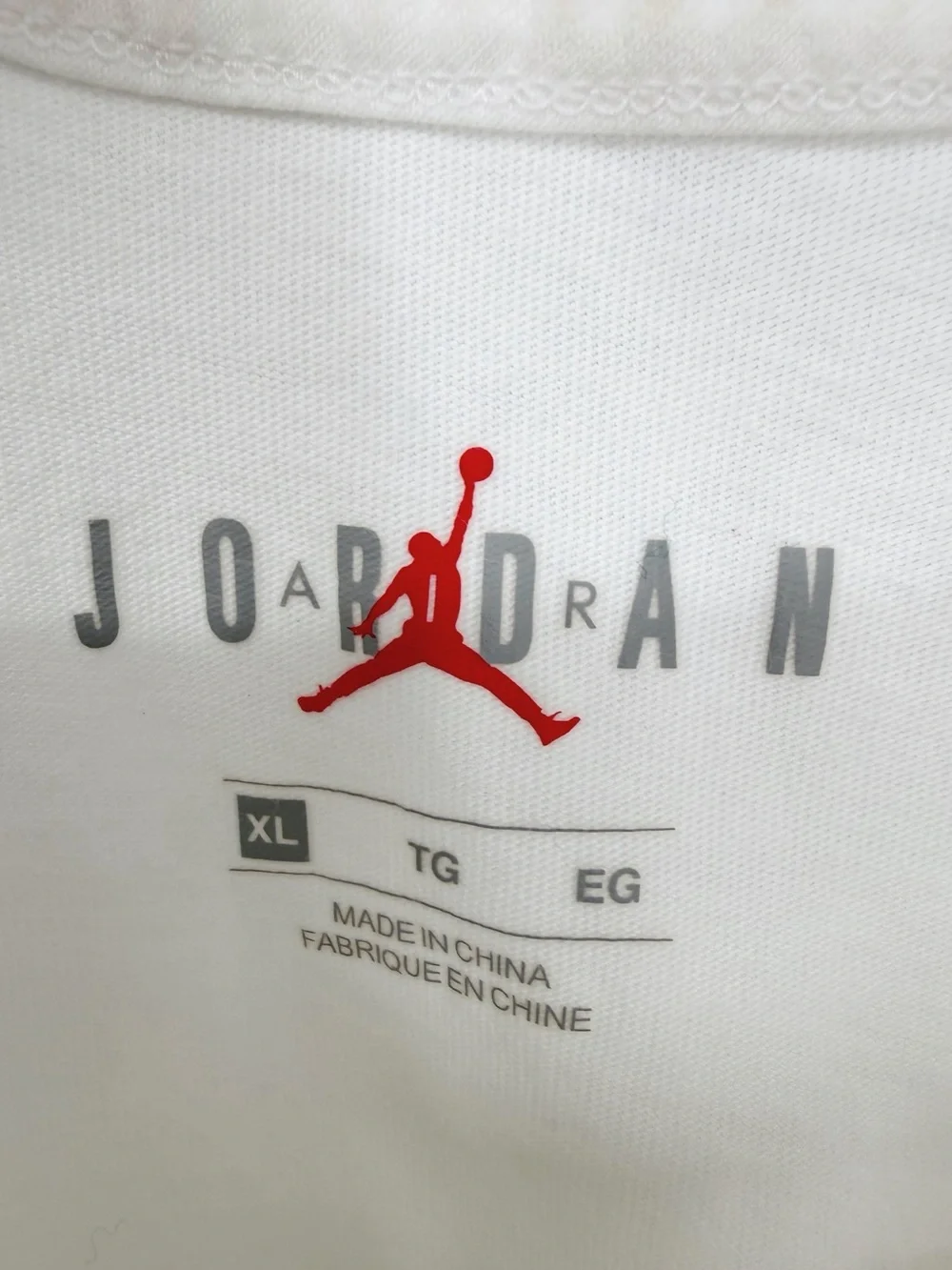 Jordan Brand “Word of Flight” Seoul Korea‎ Basketball Court Photo Tee White XL